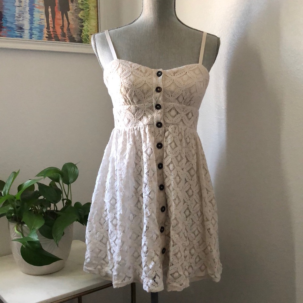 Three Pink Hearts lace dress By Trixxi